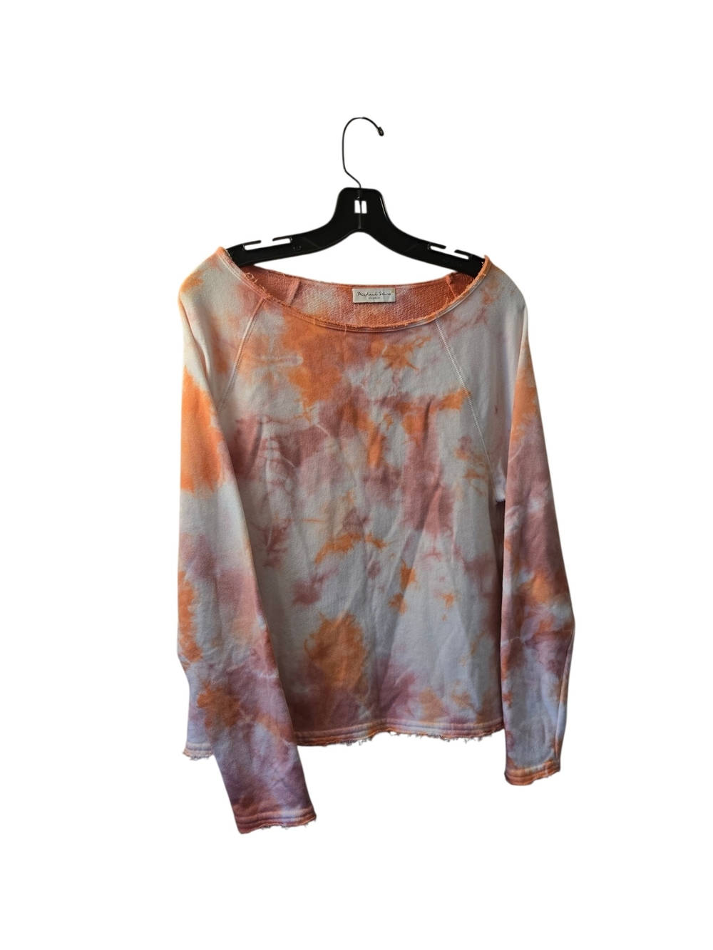 Michael Stars Tie-Dye Sweatshirt in Orange and Purple